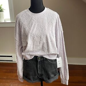 RVCA Light Pink Textured Women's Sweater